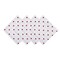 Contemporary Home Living Set of 4 White and Red Polka Dot Napkin, 18"